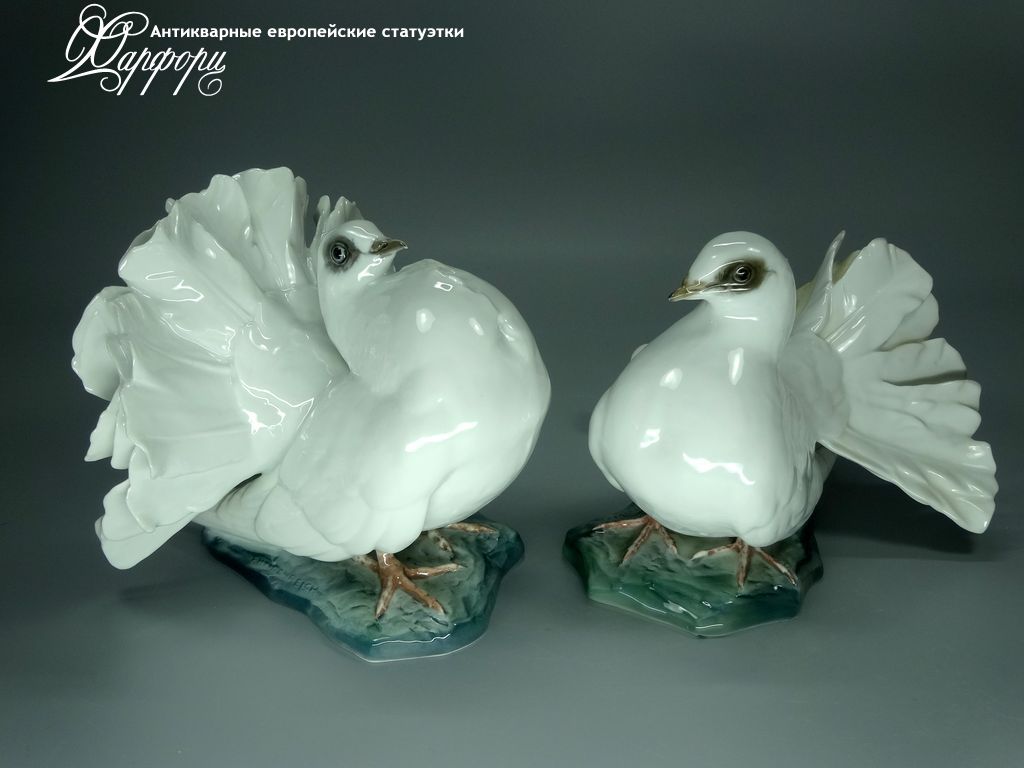 Купить фарфоровые статуэтки Rosenthal, Голубь с голубкой, Германия